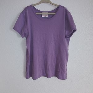 Hanna Anderson Purple Short Sleeve Shirt Top
